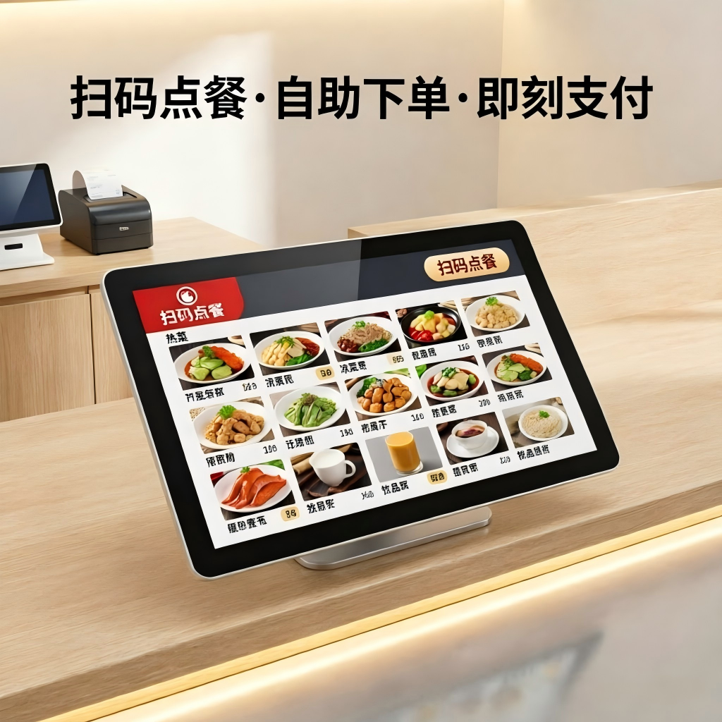 扫码点餐系统定制开发|自助点餐下单支付|餐饮门店点单软件|小程序/APP/收银一体机