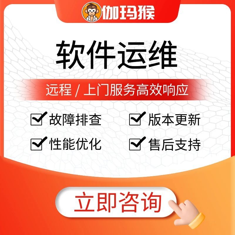 伽玛猴 软件运维服务 故障排查性能优化 版本更新远程上门售后支持-伽玛猴